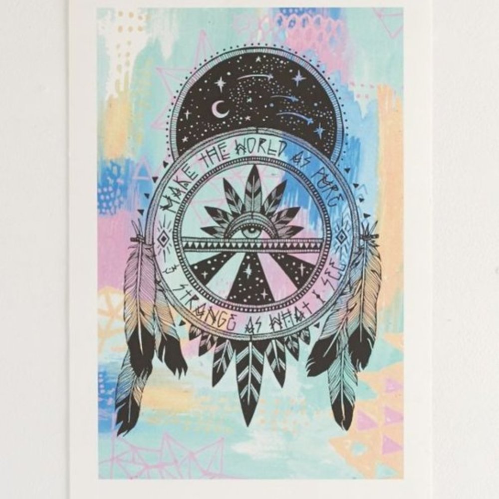 Pony Gold Pure & Strange Art Print Free Gift